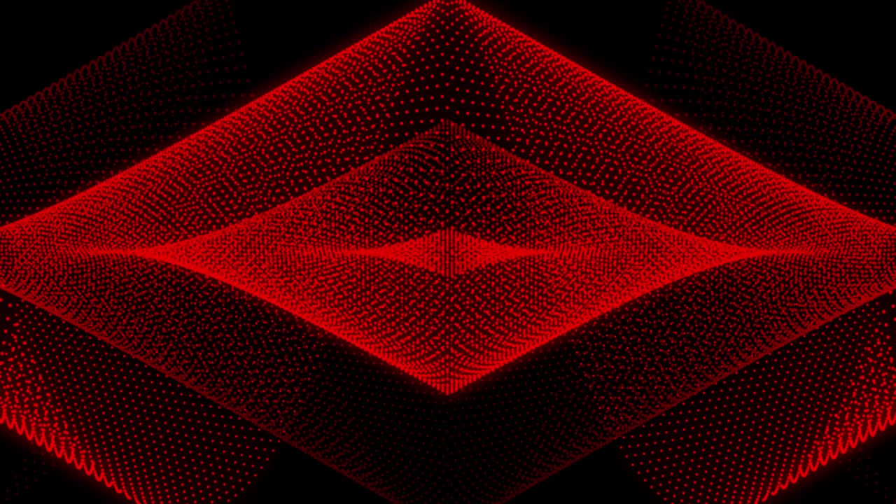 Red Color Dot Shape Pattern animation motion graphics