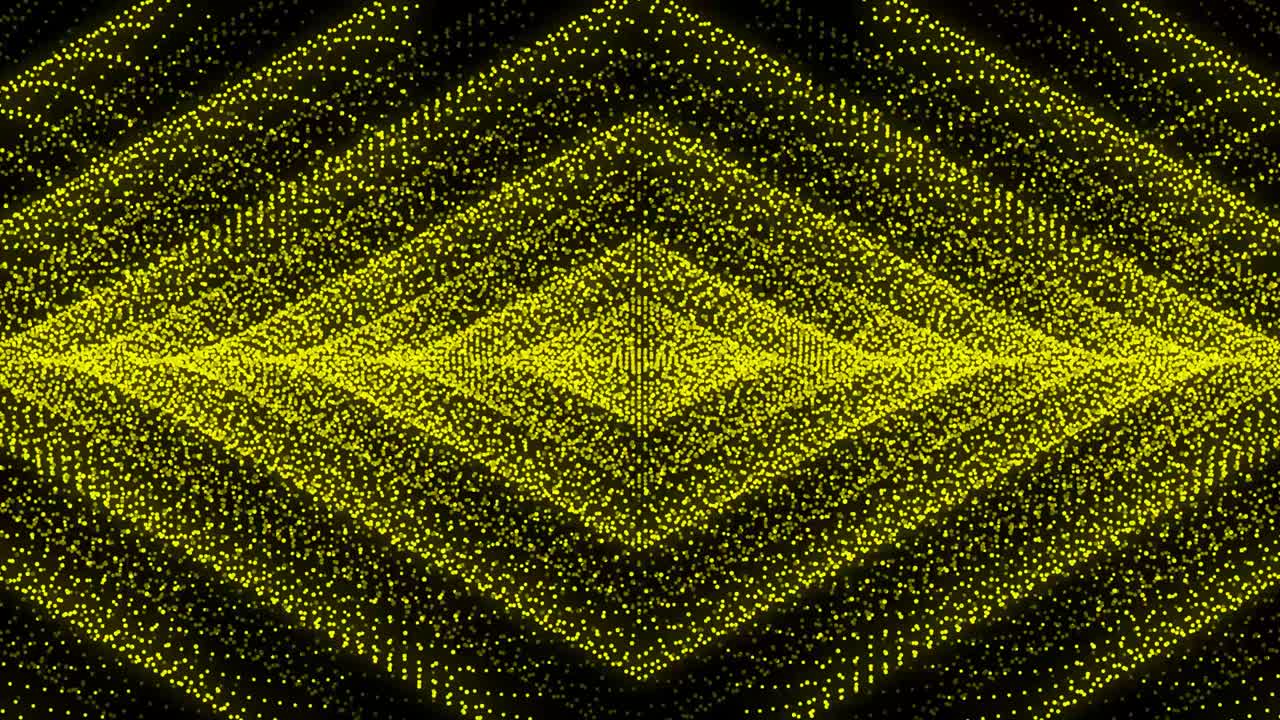 patrón de forma de punto de color amarillo animación gráficos de movimiento