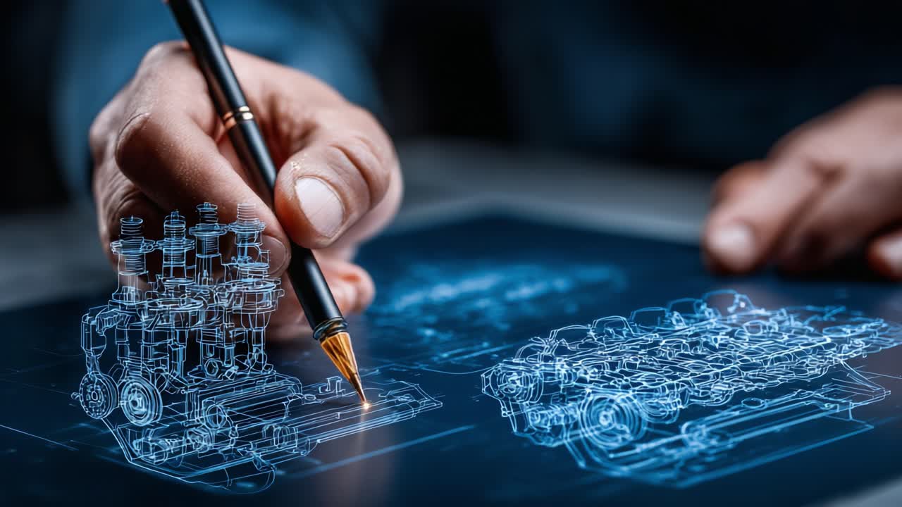 An Innovative Approach to Engine Design: A Detailed Exploration of 3D Visualization and Technical Drawing Techniques in Mechanics and Engineering