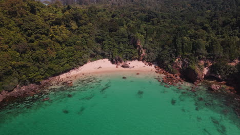 hidden tropical beach cove