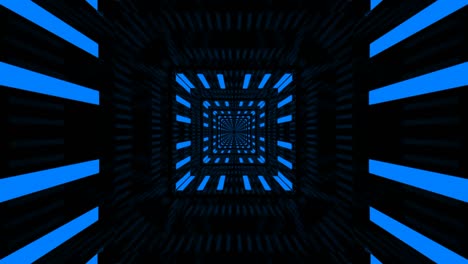 túnel de fondo brillante con bucle azul