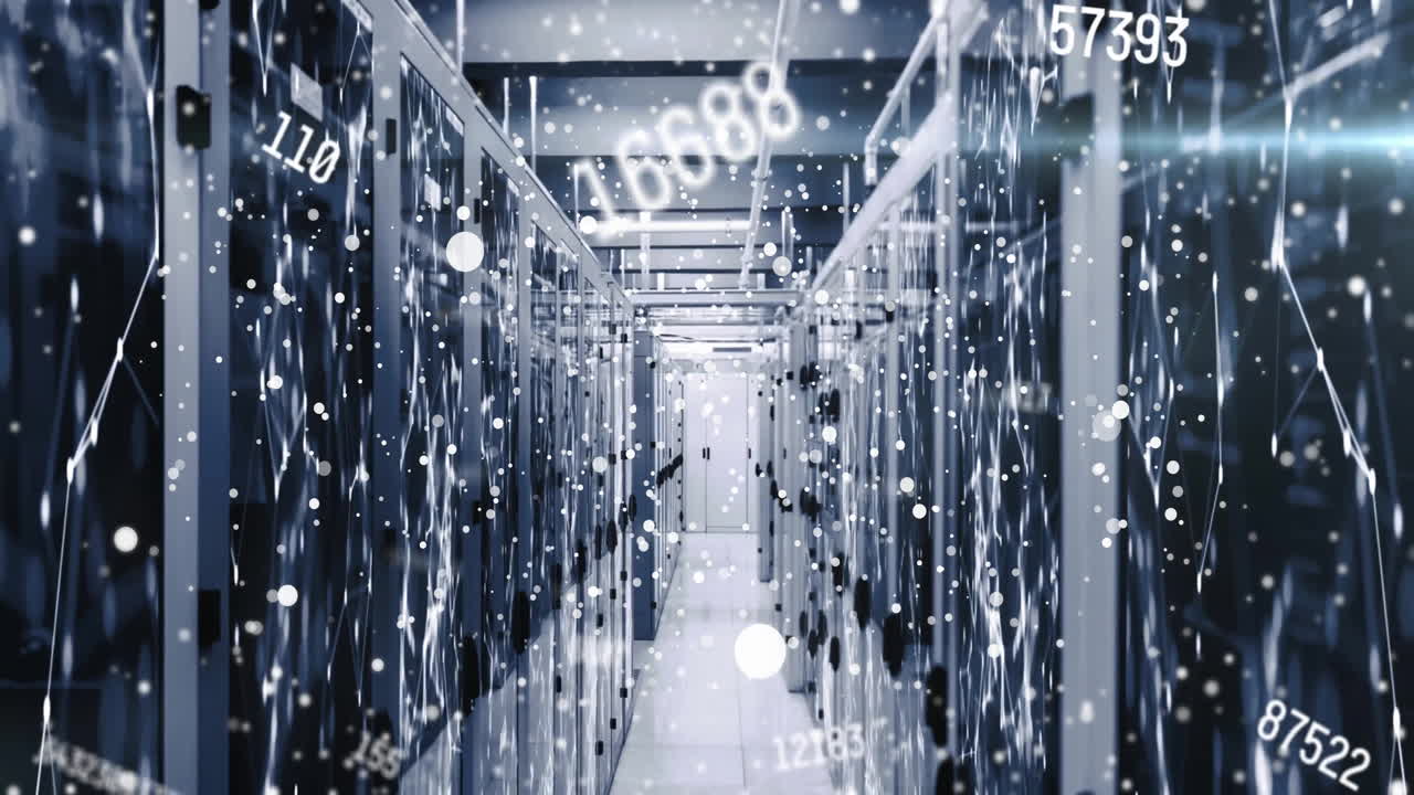 Animation of data processing over computer servers