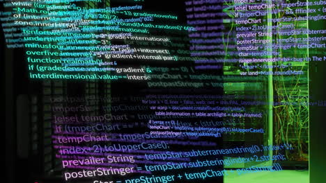 Animation-of-data-processing-against-computer-server-room