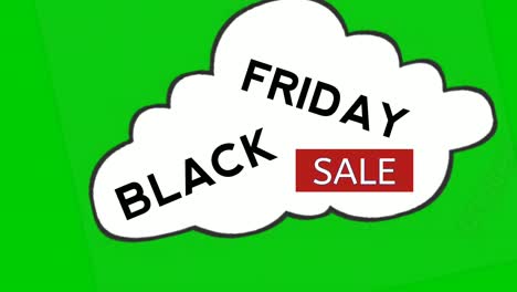 Black-Friday-Sale-Animationstext-Bewegungsgrafiken-Auf-Weißem-Wolkenhintergrund-Auf-Grünem-Hintergrund