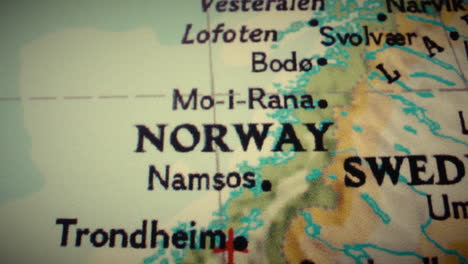 map of norway and sweden
