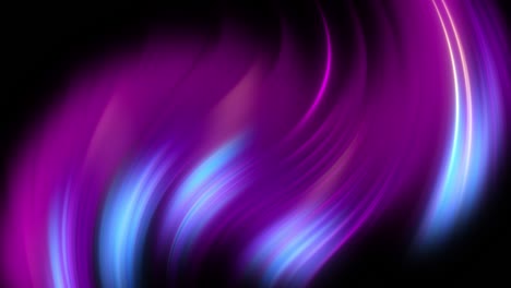 blue and pink neon glowing curved wavy lines abstract motion background. loop