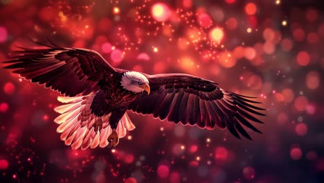 majestic bald eagle in flight