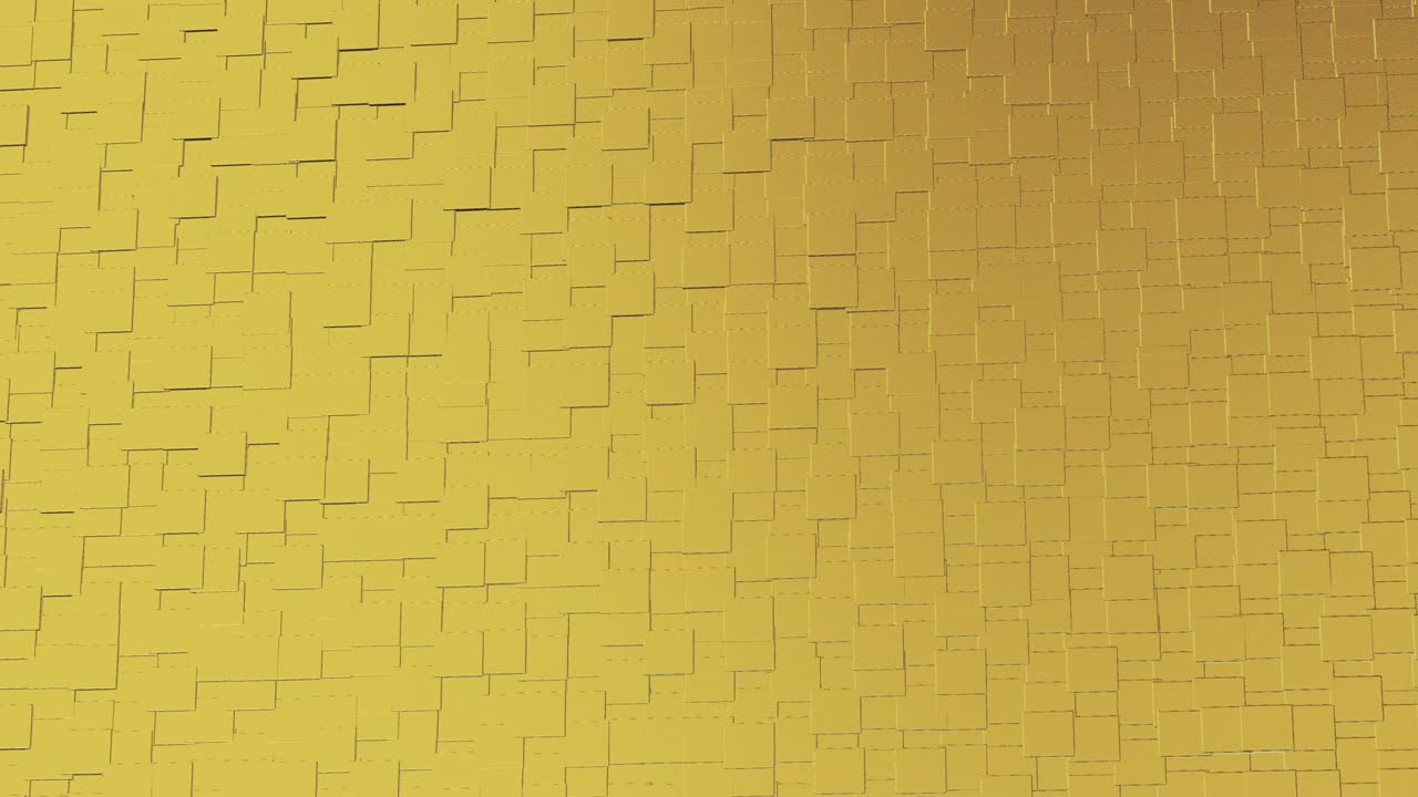 abstracto geométrico fondo dorado azulejos de papel de aluminio textura de bucle sin costura fondo renderizado en 3d