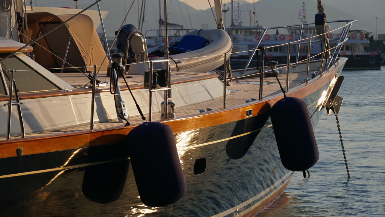Boats docked in the Port de Cannes, France in daylight