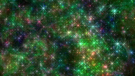 patrón estelar digital vibrante en el espacio