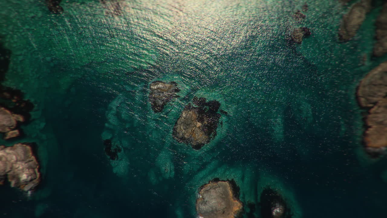 vista aérea de una isla tropical