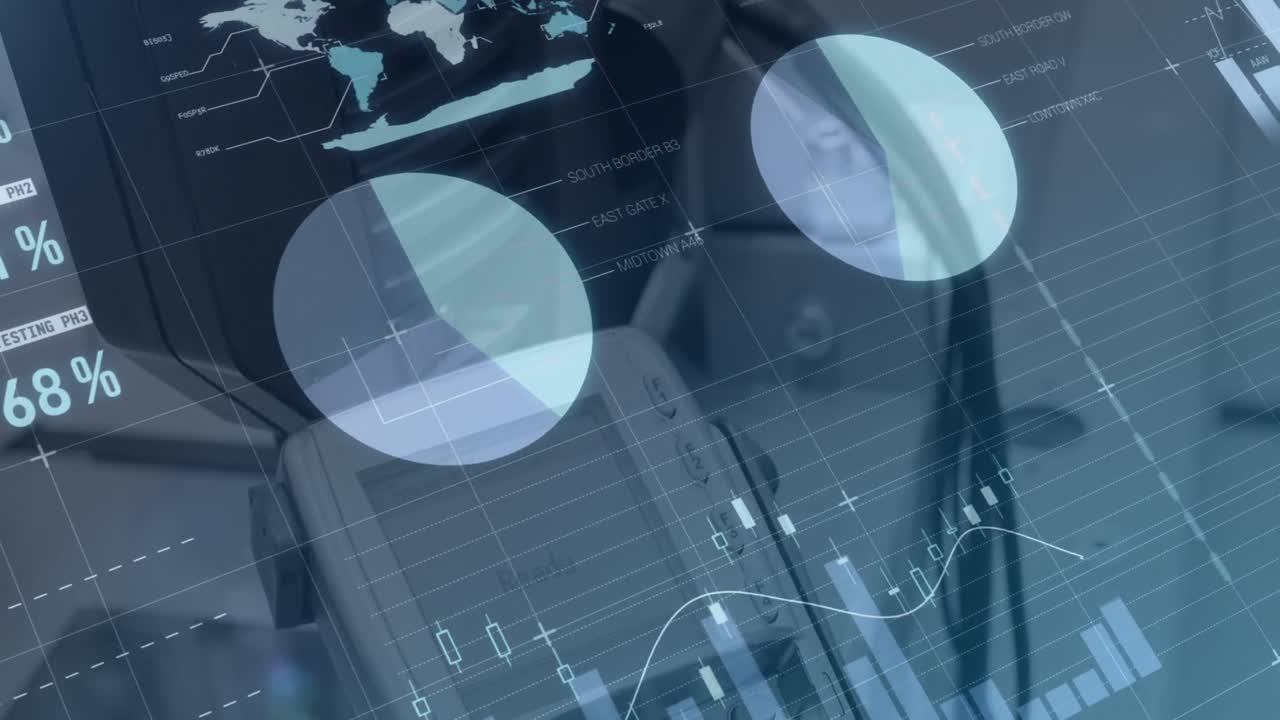 Animation of financial data processing over payment terminal