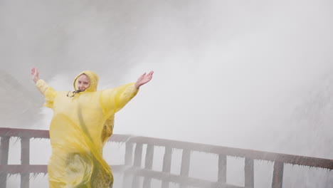 Happy-Woman-by-Niagara-Falls