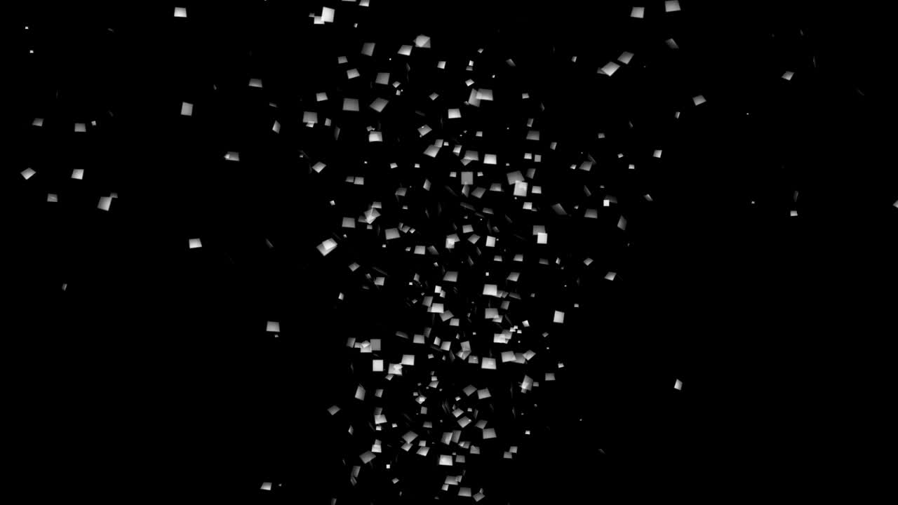 다채로운 콘페티 기념일 파티 애니메이션 3d