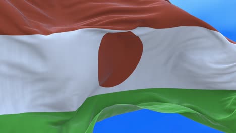 seamless loop of niger flag.