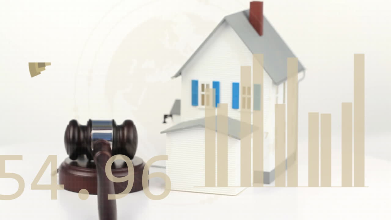 집 모델에 대한 통계 및 데이터 처리의 애니메이션