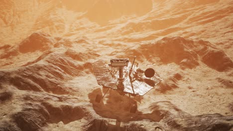 oportunidad de marte explorando la superficie del planeta rojo