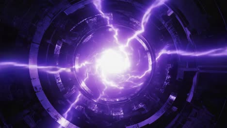 Abstract Purple Energy Vortex
