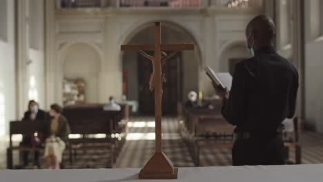 african-american pastor preaching sermon