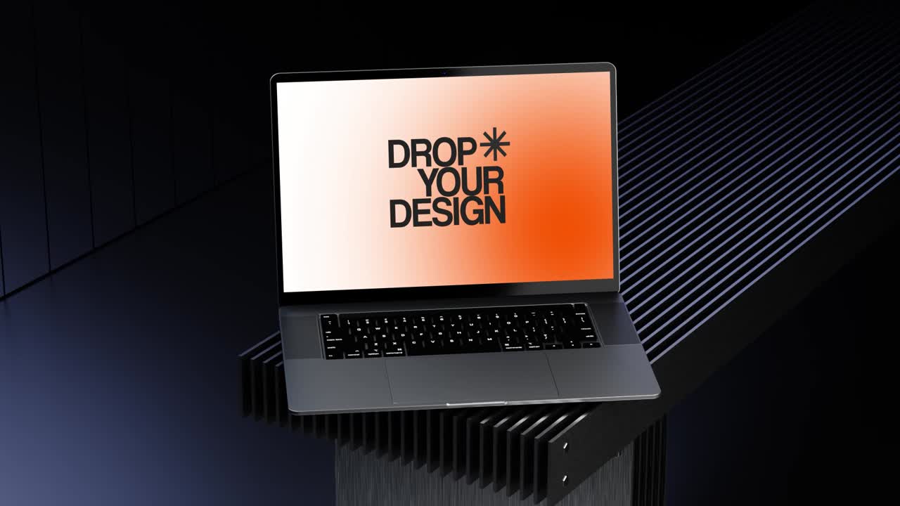Mockup dello schermo del computer portatile