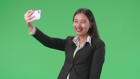 Business Woman Taking a Selfie