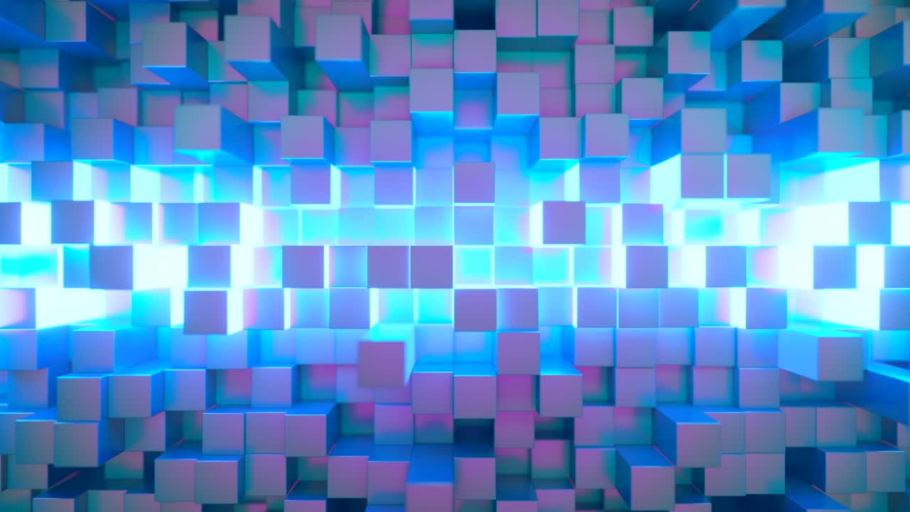 fondo de patrón cúbico resplandeciente abstracto