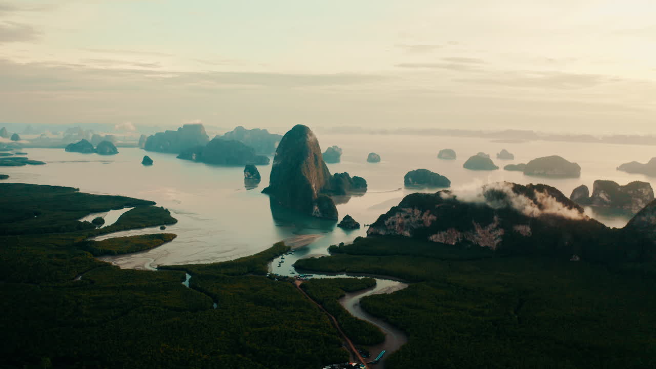 Sunrise over the Islands of Thailand