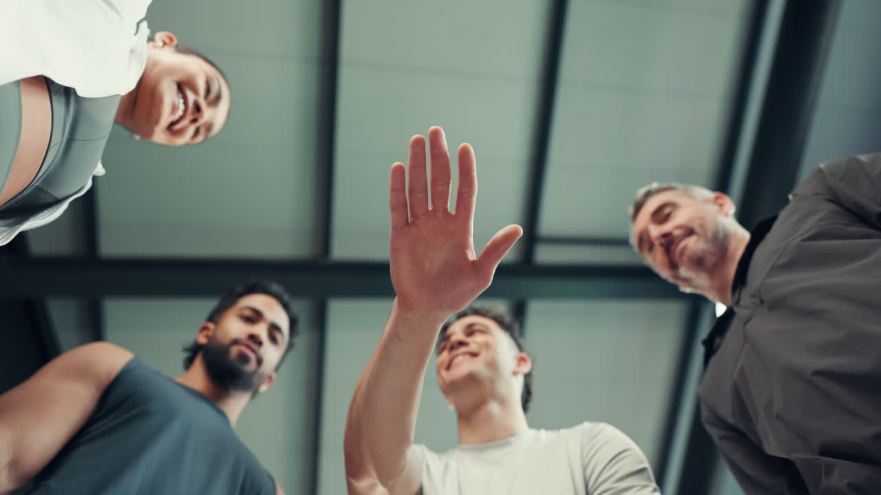 Teamwork and Success: A High Five Celebration