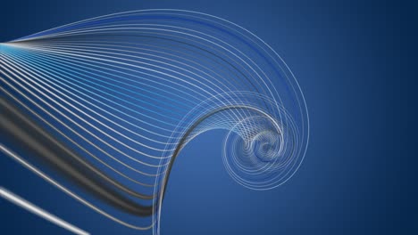 fantastic animation with rotating stripe object in slow motion, 4096x2304 loop 4k