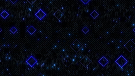 stunning black and blue diamond pattern illuminated in blue light