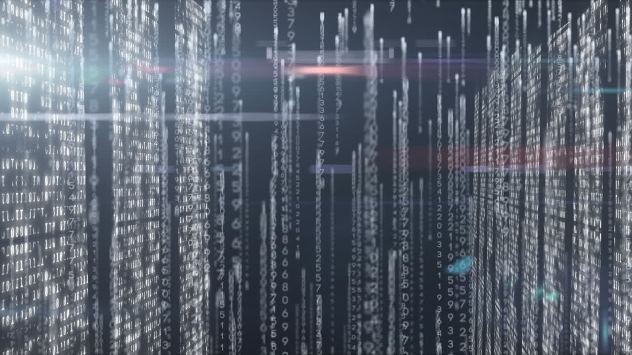 Animation of data processing over computer servers