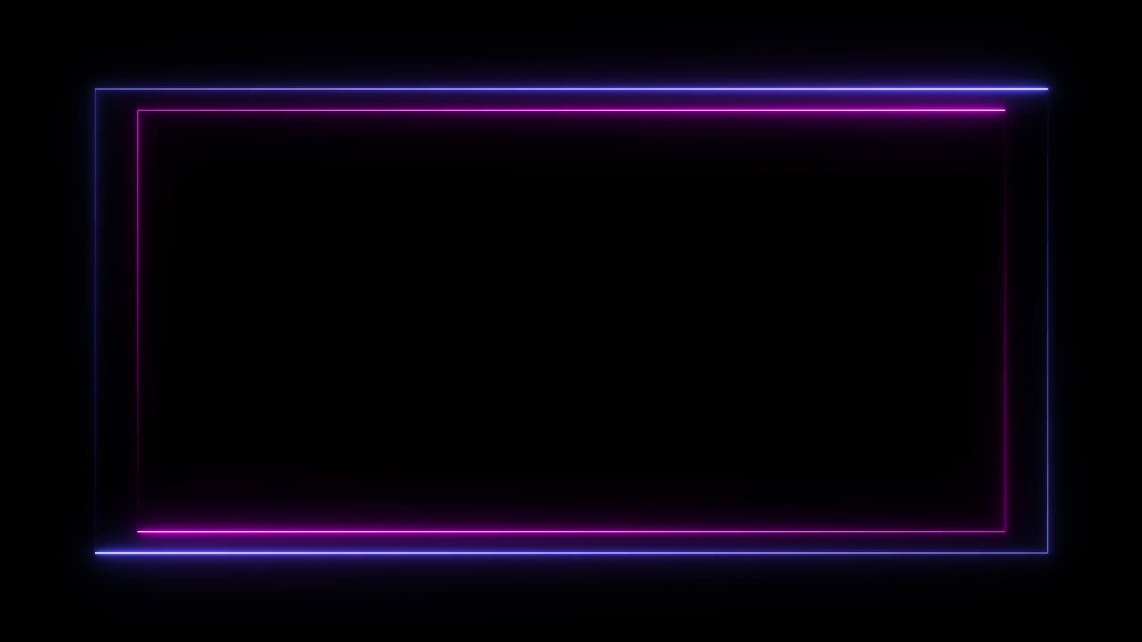 rectángulos de neón de animación abstracta