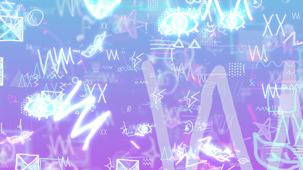 현대적인 팝 다채롭고 행복한 글 [루프]