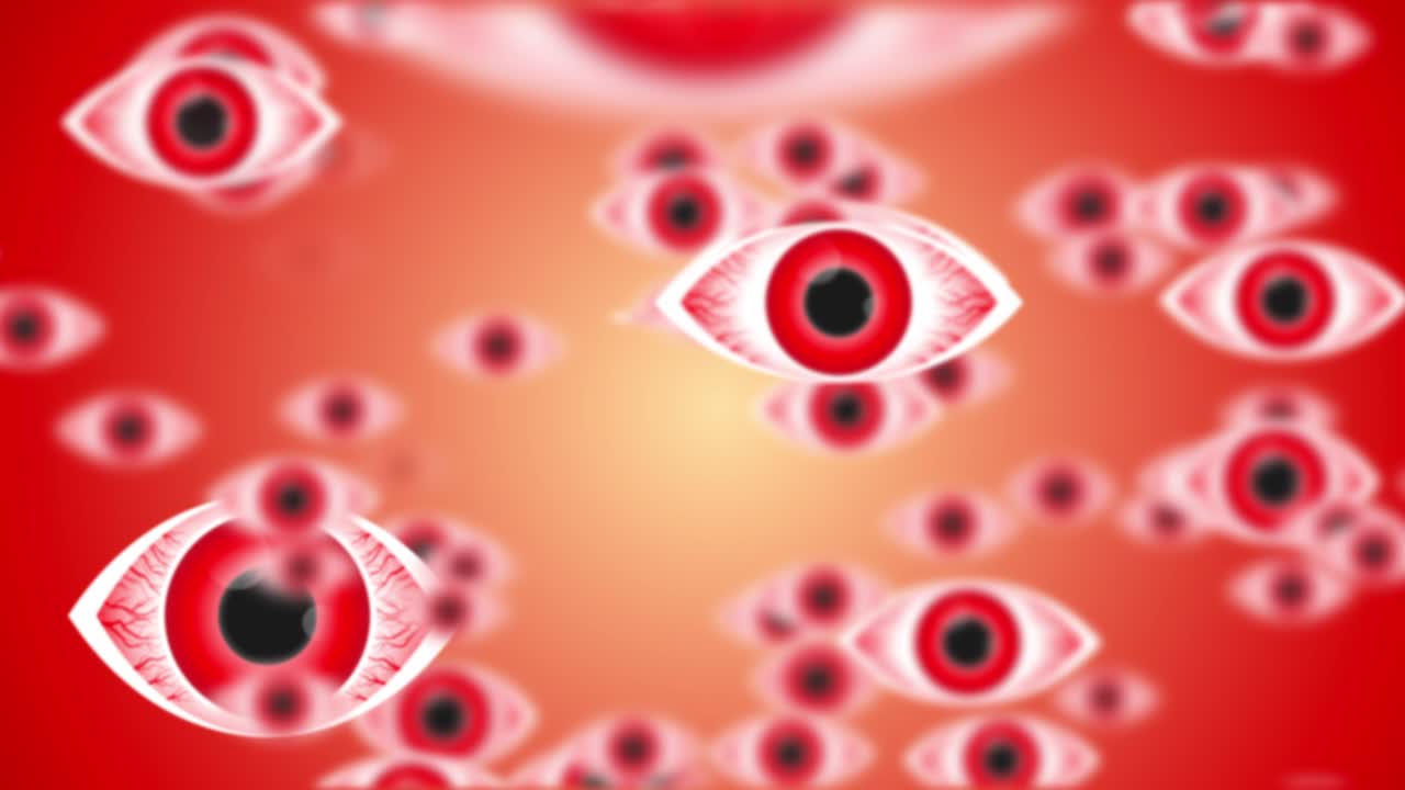 호기심 많은 눈이 모든 움직임을 지켜보고 있습니다.