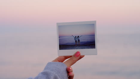 friends at the beach sunset