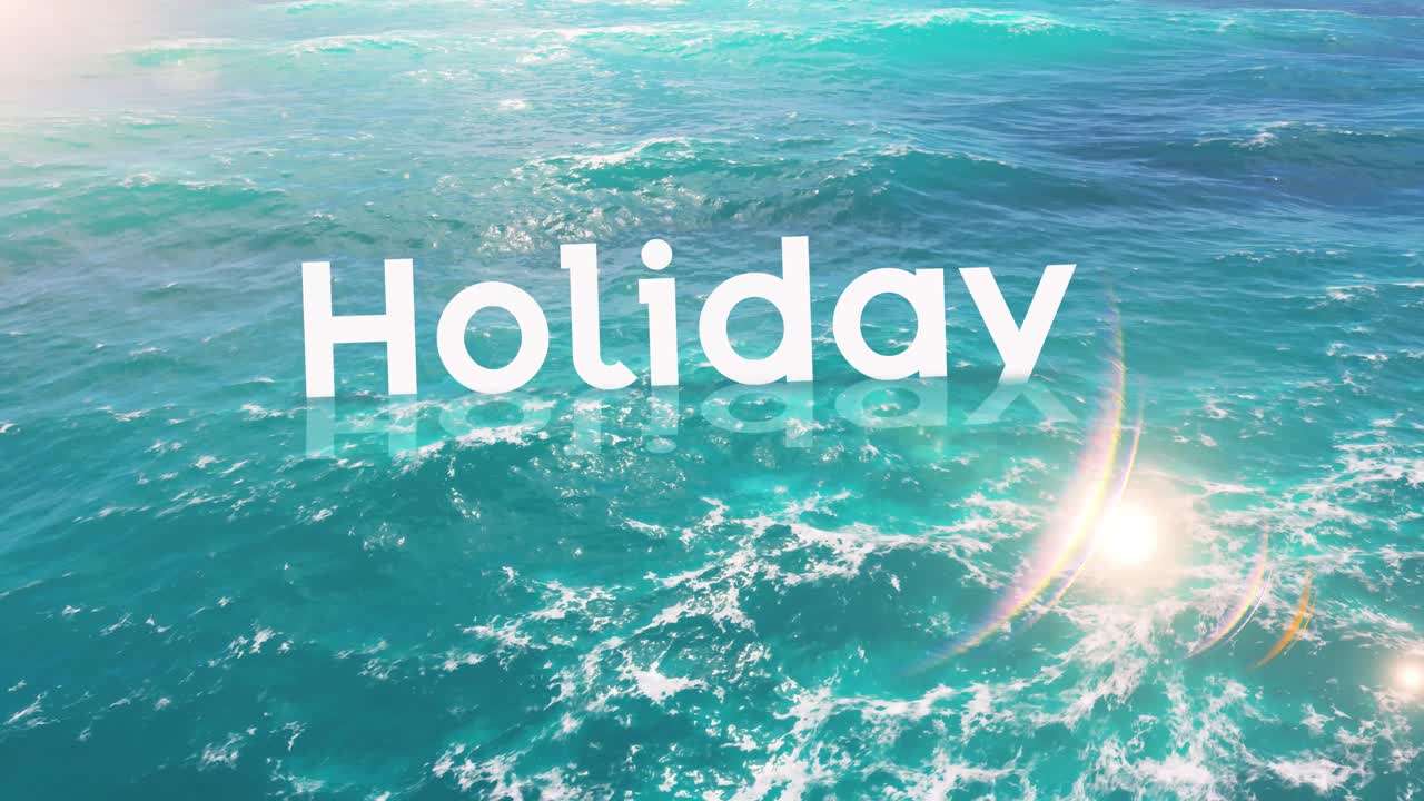 푸른 푸른 바다의 환상적인 장면은 부드럽고 파도 같은 구름으로 장식된 놀라운 하늘과 완벽하게 융합됩니다.