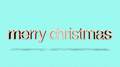 Rolling-Merry-Christmas-text-on-green-gradient