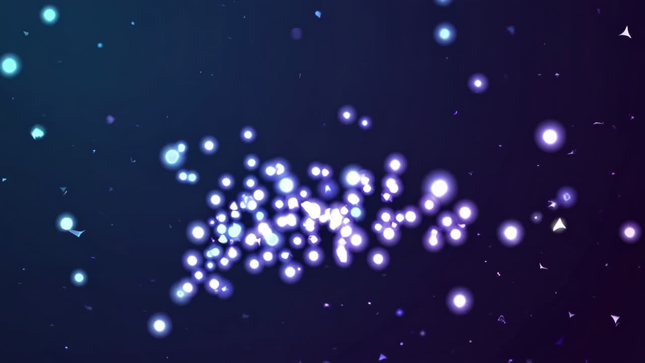 Abstract Glowing Particles Background