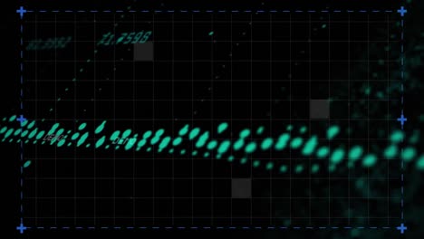 animación del procesamiento de datos sobre la red