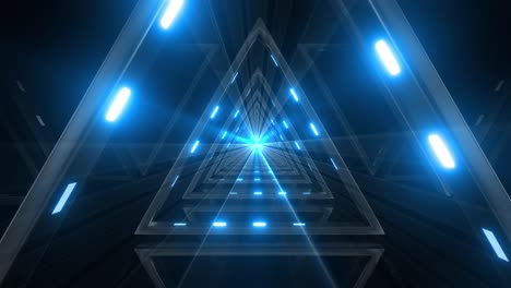túnel de neón abstracto y futurista