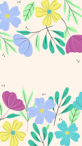 Motion-Graphic-of-Flat-spring-time-background