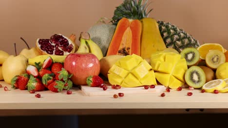 a vibrant assortment of various fresh fruits