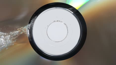 compact disc damaged by heat.