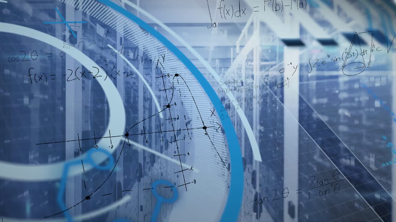 서버를 통해 처리 원과 수학 공식의 애니메이션