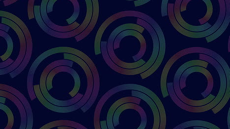 curved line pattern in shades of purple and blue on black background