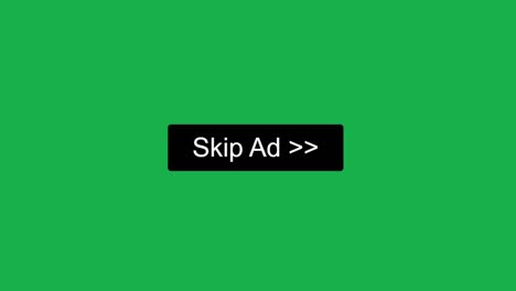 mouse cursor slides over and clicks skip ad on green screen. chroma key device screen view of cursor clicking skipping avoid advertisement online software. viewpoint over the internet network website.