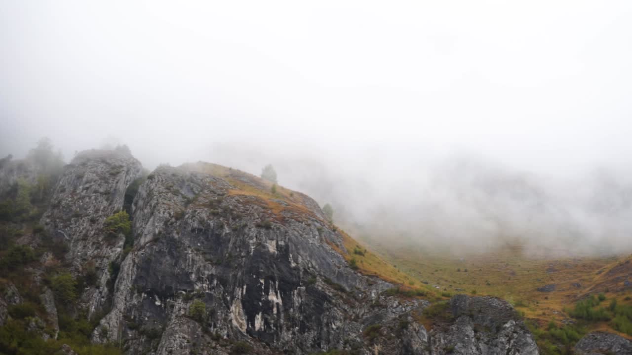 Fog Mountain in Switzerland Panorama
