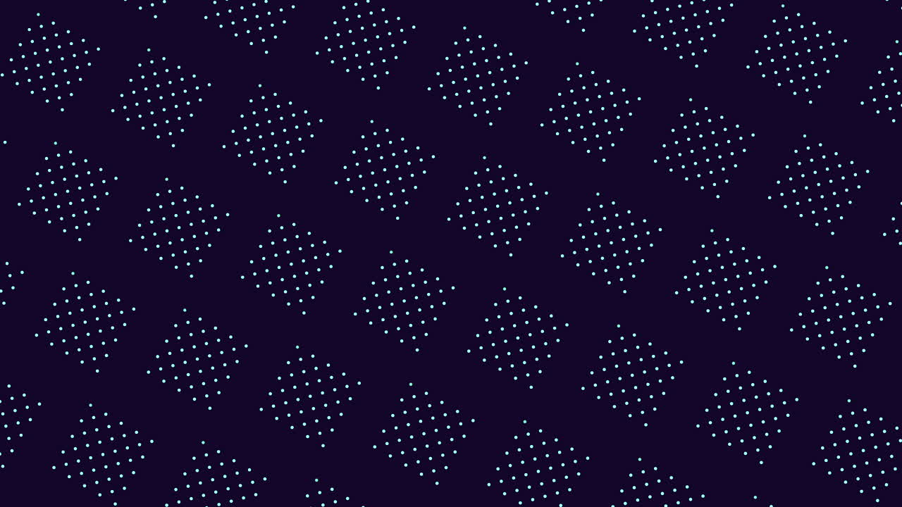 Motion blue dots and squares pattern