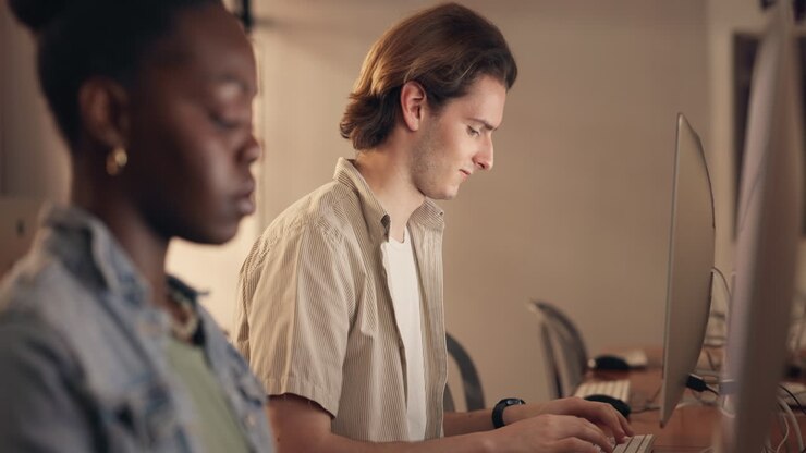 Students Working in a Computer Lab