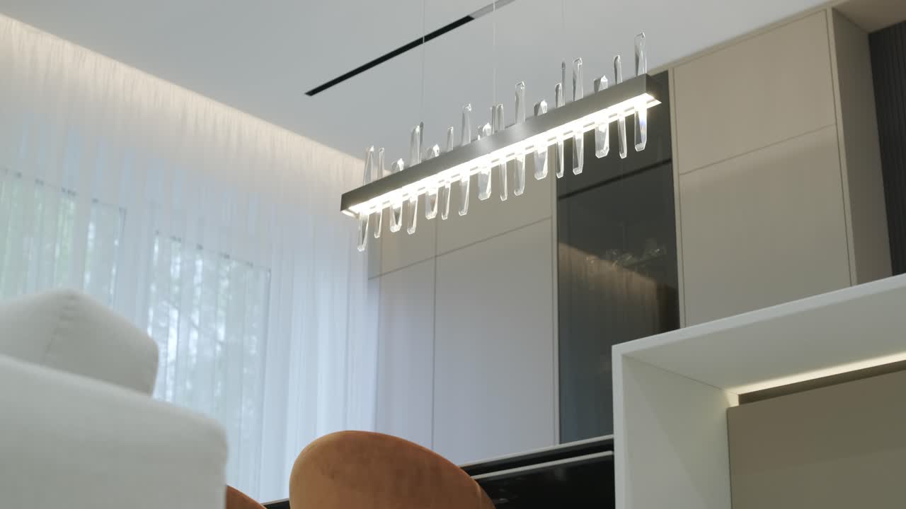 lámpara de colgante de cristal contemporánea